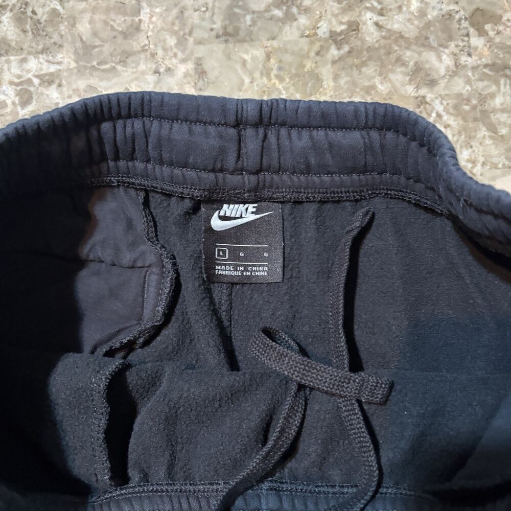 Nike Sweatpants Mens Large Black Club Fleece Joggers Gym Essentials BV2671 - Picture 2 of 10
